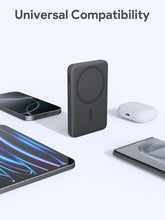Load image into Gallery viewer, Aukey PB-MS03 MagFusion Slim 5000mAh Magnetic Wireless Power Bank