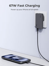 Load image into Gallery viewer, Aukey PA-C4 Comet Slim 67W GaN PD Wall Charger w/ EU UK TH Interchangeable Plugs
