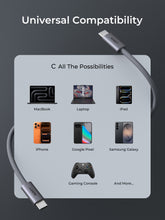 Load image into Gallery viewer, Aukey CB-DCC141 / CB-DCC142 CB-Circlet Blink 140W 1m/2m 2-in-1 DTY Braided USB-C to USB-C Cable