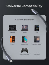 Load image into Gallery viewer, Aukey CB-DCC251 Circlet Blink 240W 1m DTY Braided USB-C to USB-C Magnetic Cable