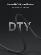 Load image into Gallery viewer, Aukey CB-DCC245 / CB-DCC246 Circlet Bink 240W EMO 1m / 2m DTY Braided USB-C to USB-C Cable w/ LED Display