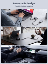 Load image into Gallery viewer, Aukey CB-DCC247 Circlet Reel 240W 0.9m DTY Braided USB-C to USB-C Retractable Cable