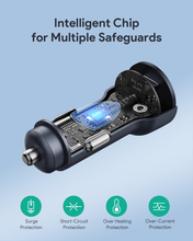 Load image into Gallery viewer, Aukey CC-Y23 Enduro Dual 65W 2-Port Car Charger - Black