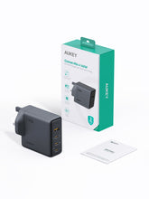 Load image into Gallery viewer, Aukey PA-C6 Comet Mix 4 140W PD 4-Port GaN Wall Charger with PPS for Laptop & Mobile