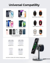 Load image into Gallery viewer, AUKEY LC-MC311 MagFusion 3-in-1 Qi2 15W Magnetic Wireless Charger MFI Certified