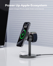 Load image into Gallery viewer, AUKEY LC-MC311 MagFusion 3-in-1 Qi2 15W Magnetic Wireless Charger MFI Certified