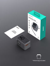Load image into Gallery viewer, Aukey PA-TA13 Globe Reel 45W GaN Universal Adapter with Retractable Cable