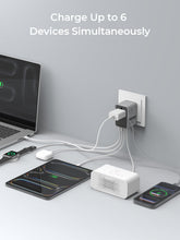 Load image into Gallery viewer, Aukey PA-TA14 Globe Reel 70W GaN Universal Adapter with Retractable Cable