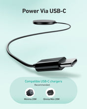 Load image into Gallery viewer, Aukey LC-A1S Snap On 15W Qi-Compatible Fast Wireless Charging Wire (USB-C) Magsafe Compatible