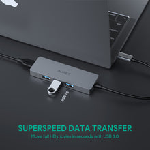 Load image into Gallery viewer, 4 Port USB C Hub | USB C to 4 Port USB 3.1 | Aukey Singapore