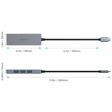 Load image into Gallery viewer, 4 Port USB C Hub | USB C to 4 Port USB 3.1 | Aukey Singapore