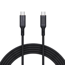 Load image into Gallery viewer, Aukey CB-MCC101/CB-MCC102 100W Nylon Braided USB C to C Cable with LCD Display (1/1.8m)