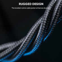Load image into Gallery viewer, Aukey CB-NAC1 / CB-NAC2 Circlet Nylon braided USB-A to USB-C Cable (1m/1.8m)