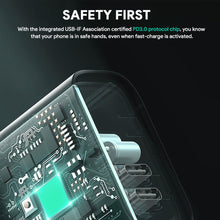 Load image into Gallery viewer, Aukey PA-B4T Omnia ll Dual-Port USB-C 45W PD Wall Charger with GaN Power Technology