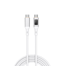 Load image into Gallery viewer, Aukey CB-MCC101/CB-MCC102 100W Nylon Braided USB C to C Cable with LCD Display (1/1.8m)