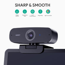 Load image into Gallery viewer, PC-W3 Impression 1080P Full HD Webcam With Dual Stereo Microphones For Online Meeting, Streaming