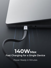 Load image into Gallery viewer, Aukey CB-DCC145 Circlet Blink 140W 1m DTY Braided USB-C to USB-C Magnetic Cable
