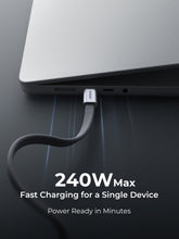 Load image into Gallery viewer, Aukey CB-DCC251 Circlet Blink 240W 1m DTY Braided USB-C to USB-C Magnetic Cable
