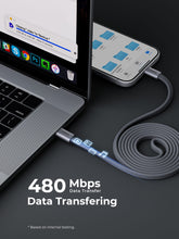 Load image into Gallery viewer, Aukey CB-DCC075 Circlet Blink 60W 1m DTY Braided USB-C to USB-C Magnetic Cable
