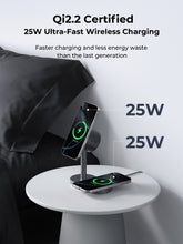 Load image into Gallery viewer, AUKEY LC-MC213 Qi2.2 MagFusion 2X 2-in-1 25W Magnetic Wireless Charging Station
