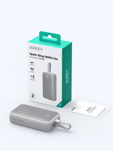 Load image into Gallery viewer, [CCC Certified] Aukey PB-Y61 Spark Sling 30W 10000mAh Fast Charging Powerbank with Built-in Type-C Cable
