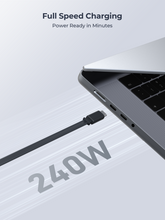 Load image into Gallery viewer, Aukey CB-DCC247 Circlet Reel 240W 0.9m DTY Braided USB-C to USB-C Retractable Cable
