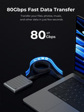 Load image into Gallery viewer, Aukey CB-DCC402 Circlet Mix 80G 1.5m USB4 V2.0 80Gbps USB-C to USB-C Cable
