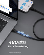 Load image into Gallery viewer, AUKEY CB-DCC67 60W Circlet CC Fast Charging Fast Data Transfer USB-C to USB-C 1m DTY Braided Cable
