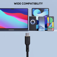 Load image into Gallery viewer, Aukey CB-SCC241/CB-SCC242 Circlet Blink 240W Silicone USB-C to USB-C Cable 1m/1.8m - Black