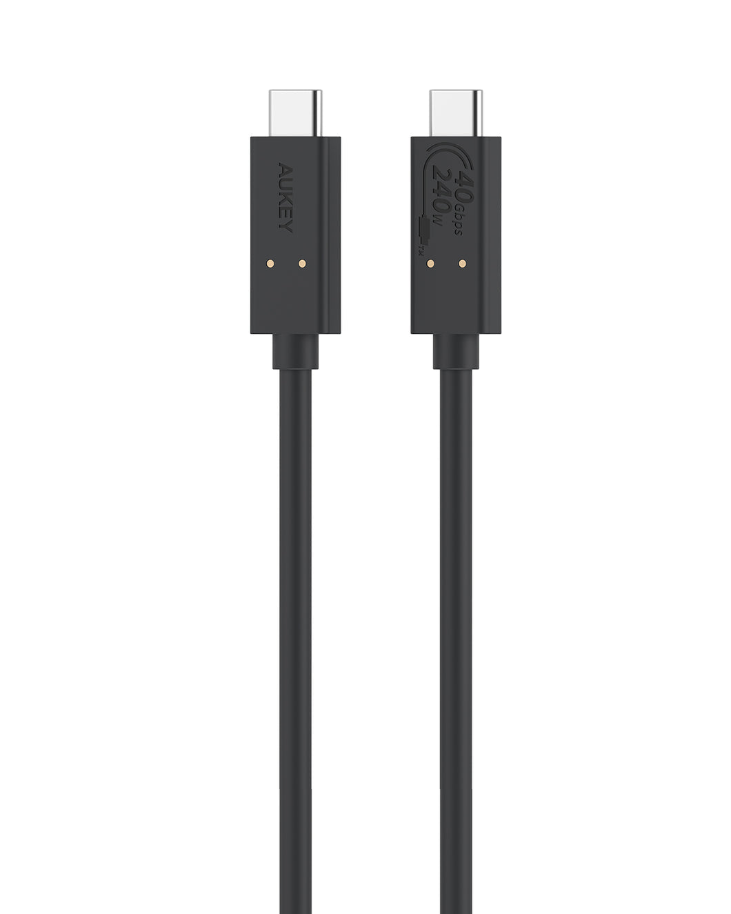 Aukey CB-TCC241 Hyper Link CC 240W USB4 Gen 3 USB-C to C Cable 0.8m - Black