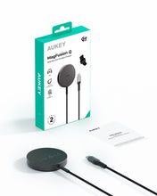 Load image into Gallery viewer, Aukey LC-MC11 MagFusion Q Qi2.2 25W Magnetic Fast Wireless Charger
