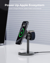 Load image into Gallery viewer, AUKEY LC-MC311 MagFusion 3-in-1 15W Magnetic Wireless Charger MFI Certified

