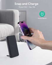 Load image into Gallery viewer, Aukey PB-MS05 MagFusion 6700mAh Qi2 Magnetic Wireless Charging Power Bank
