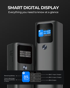 AUKEY PB-Y45 27,600mAh 140W Ultra-Fast Charging Power Bank with Smart Digital Display