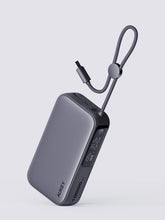 Load image into Gallery viewer, Aukey PB-Y47 Spark Sling 10000mAh Compact Fast Charging PB with Built-in USB-C Cable
