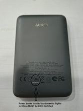 Load image into Gallery viewer, [CCC Certified] Aukey PB-MS03 MagFusion Slim 5000mAh Magnetic Wireless Power Bank
