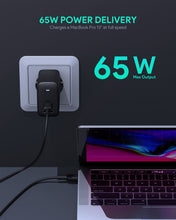 Load image into Gallery viewer, PA-B3 Omnia Mix 65W Dual-Port PD Wall Charger with GaNFast Tech