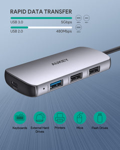 USB C Multiport Adapter | Best USB C Hub | USB C Hub | Aukey Singapore