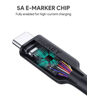 Load image into Gallery viewer, CB-CD21 100W Gen2 E-Marker PD USB 3.1 USB C to C Cable 1.2M