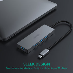 4 Port USB C Hub | USB C to 4 Port USB 3.1 | Aukey Singapore