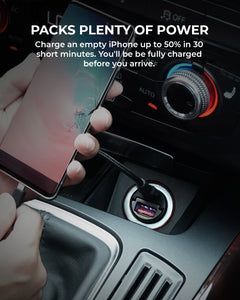 CC-A3 30W PD Dual Port Fast Car Charger