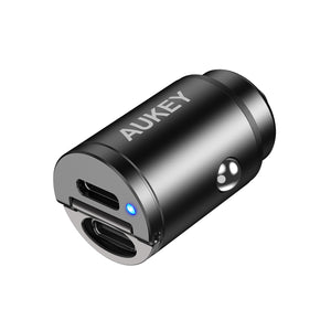 CC-A4 Dual Port USB-C 30W PD Car Charger