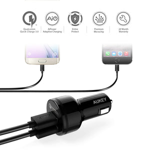 CC-T7 2 Port Quick Charge 3.0 Car Charger