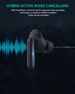 EP-N8 True Wireless Earbuds 30H, 3-mic, IPX7 Water Resistant, Bluetooth 5.2, Wireless Charging