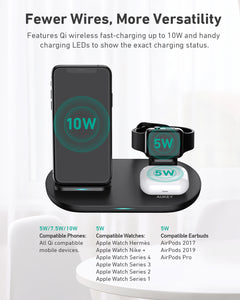 LC-A3 Aircore Series 3 in 1 Wireless Charging Station
