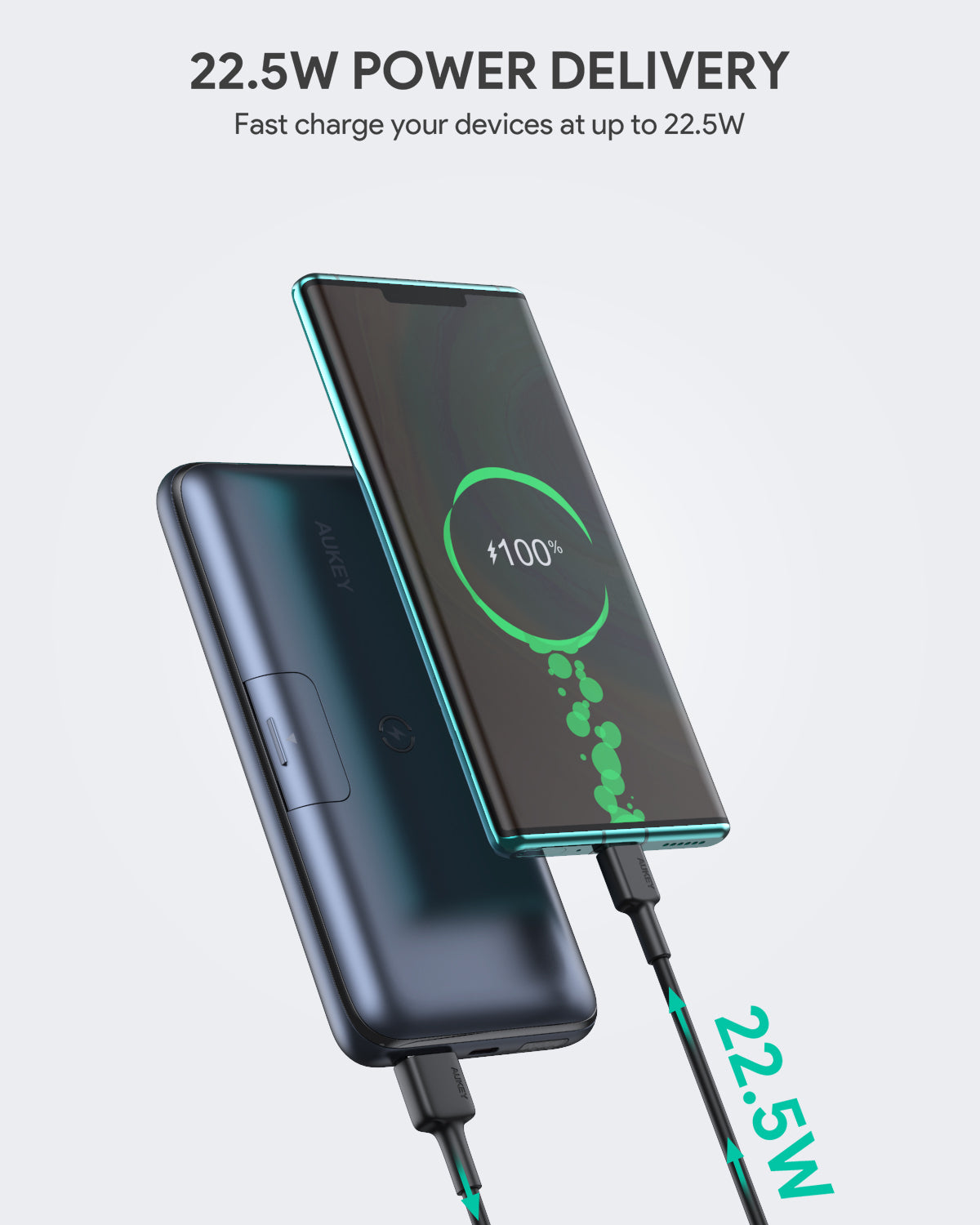 aukey wireless power bank 20000mah