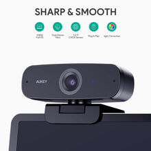 Load image into Gallery viewer, PC-W3 Impression 1080P Full HD Webcam With Dual Stereo Microphones For Online Meeting, Streaming